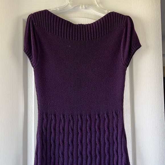 Ralph Lauren Purple Sweater Knit Dress NWT - Picture 8 of 9